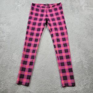 J‎ McLaughlin Pants Womens 28X29 Pink Plaid Skinny Ankle